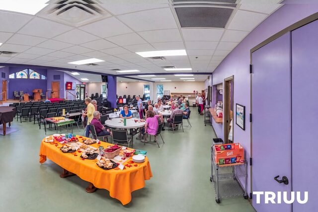 TriUU coffee hour, fellowship hall